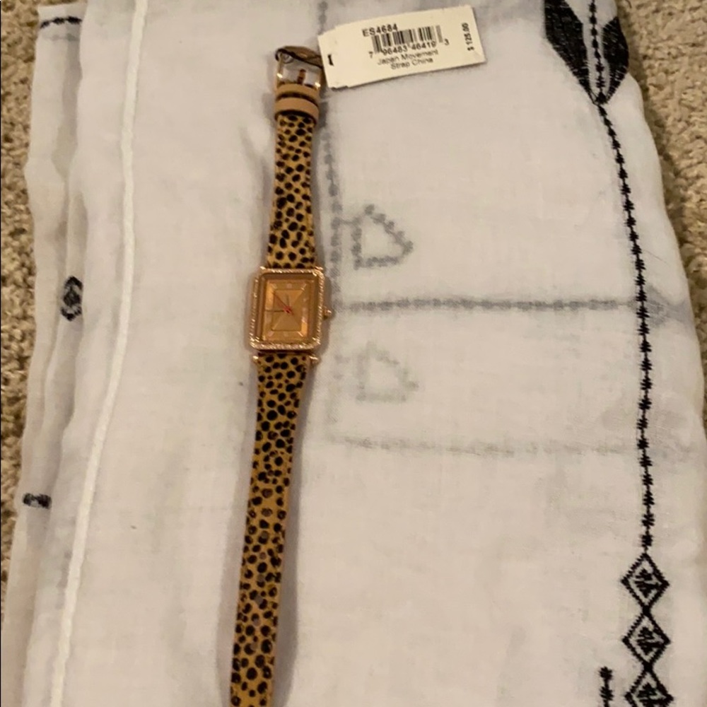 Fossil Leopard Print Watch